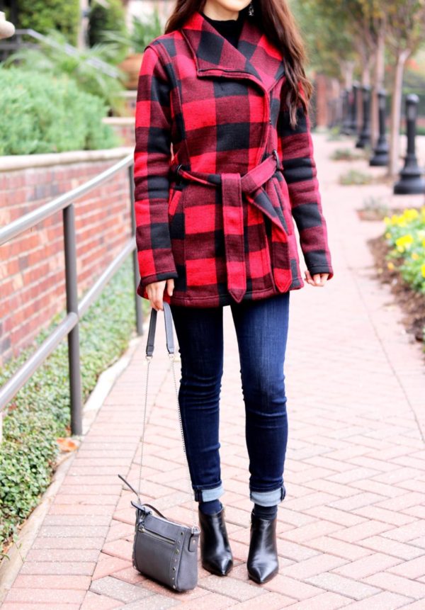 Red Plaid and Denim Outfit: Why Plaid is so Popular for Fall and Winter ...