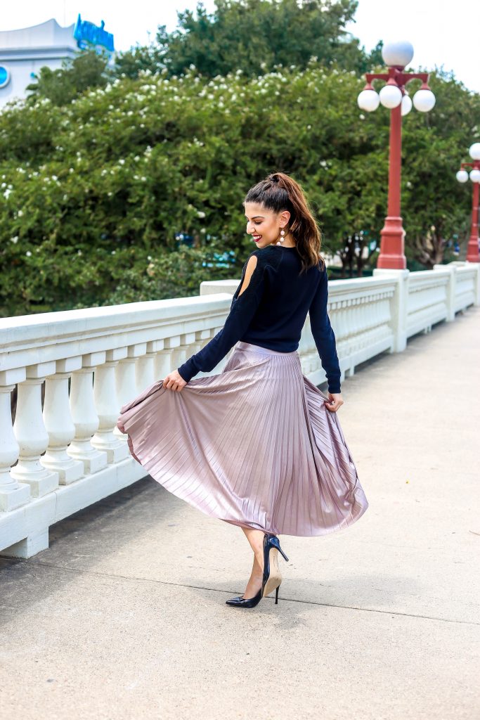 Blush Pleated Midi Skirt You Can Restyle Year Round - Southern ...