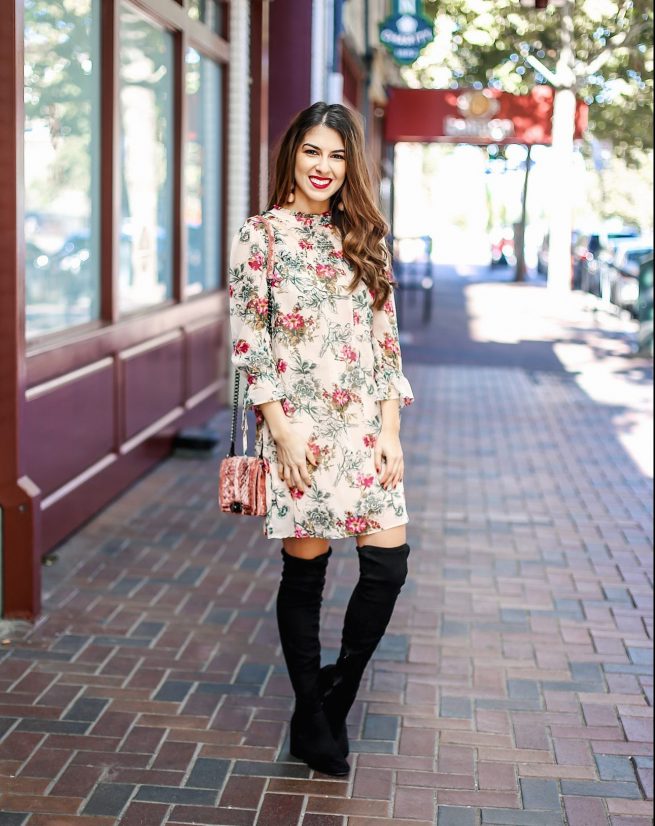 Fall Floral Dress