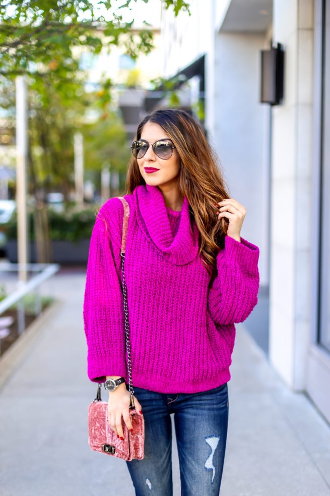 Pink Cozy Chenille Sweater