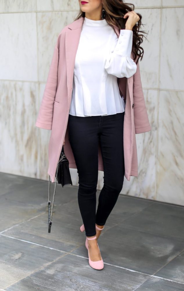 Beautiful Blouse and Pink Coat