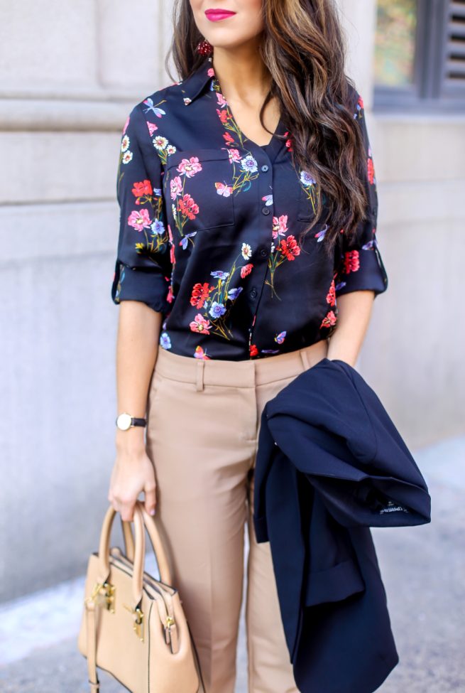 Floral Blouse for Work