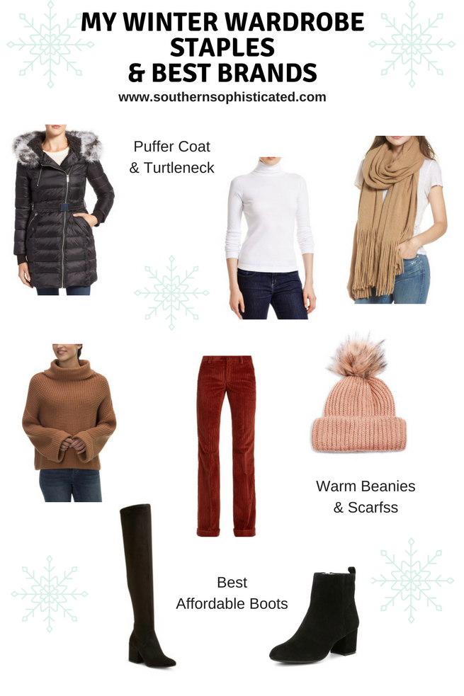 Winter Wardrobe Capsule. Winter Fashion Staples