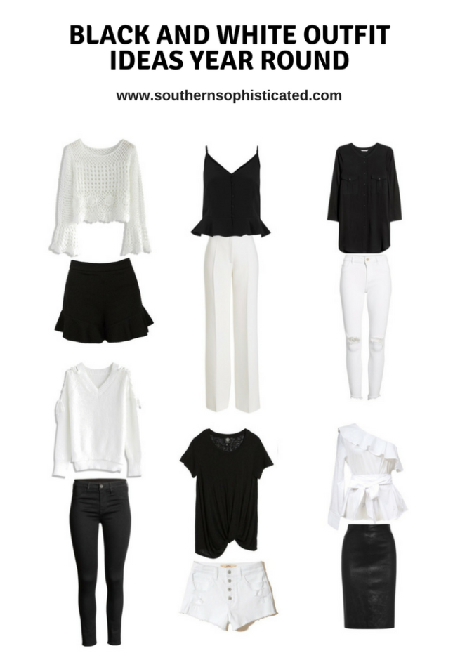 Black and White Outfit Ideas Year Round