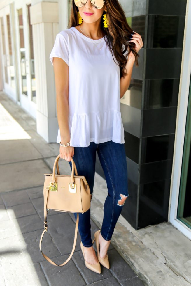 Basic White Tee to Style for Spring and Summer