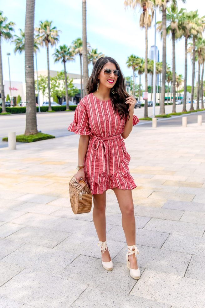 Fun Stripe Ruffle Dress for Spring and Summer