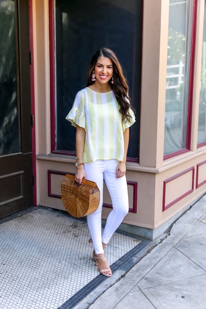 Yellow Stripe Top for Spring and Summer 