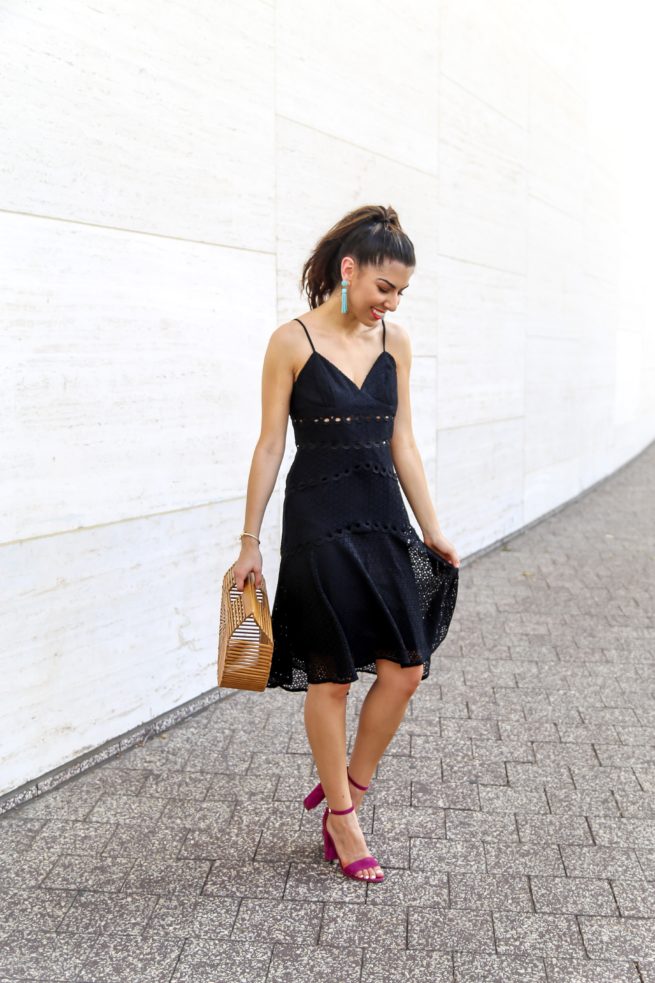 Beautiful Fit and Flare Black Dress