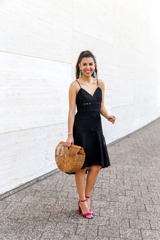 Black Fit and Flare Dress for Summer