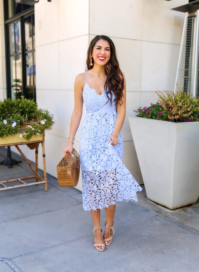 Lace Midi Dress for Wedding Season