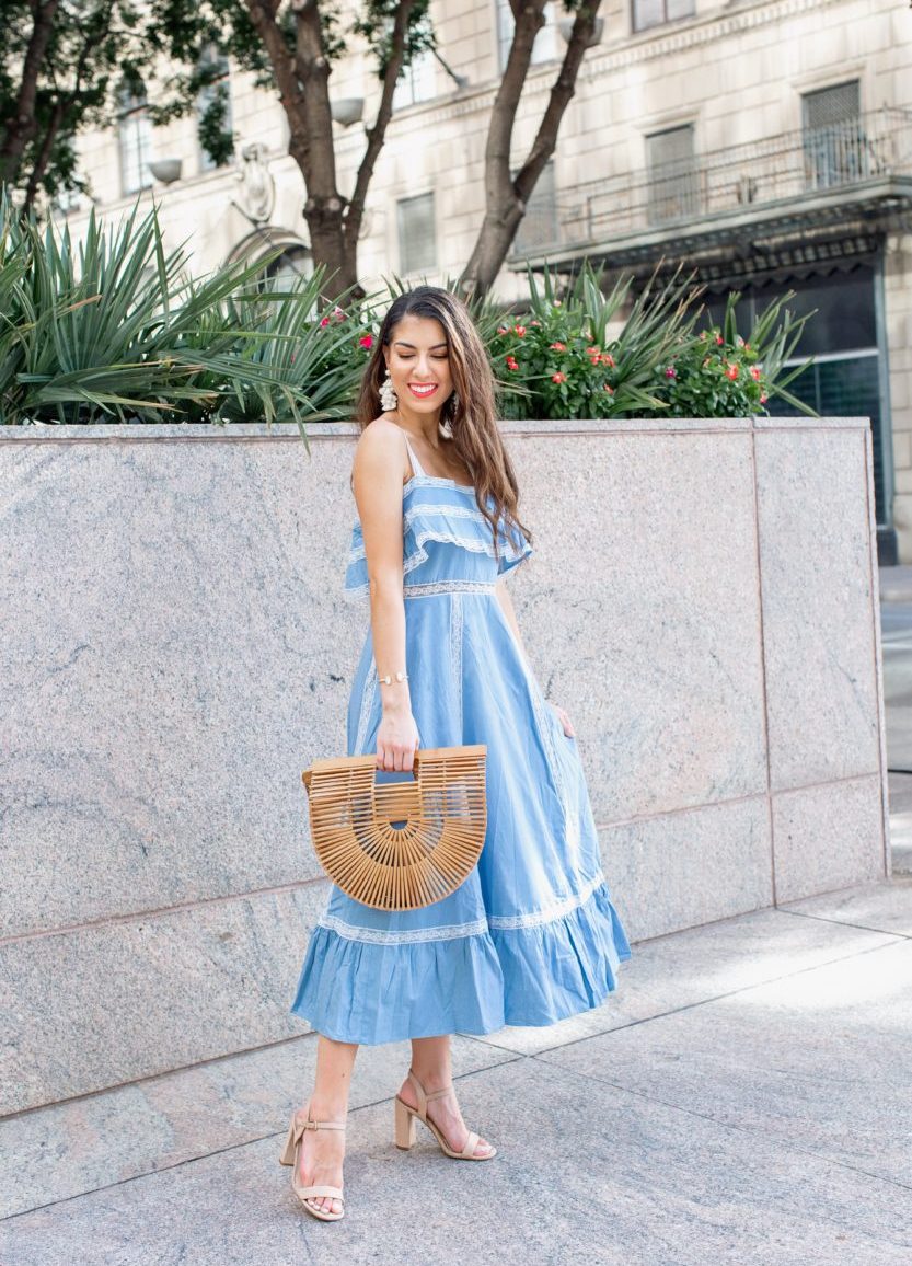 Summer Blue Midi Dresses - Southern Sophisticated by Naomi Trevino