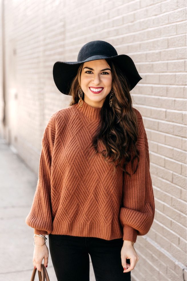 Caramel Knit Sweater for Fall