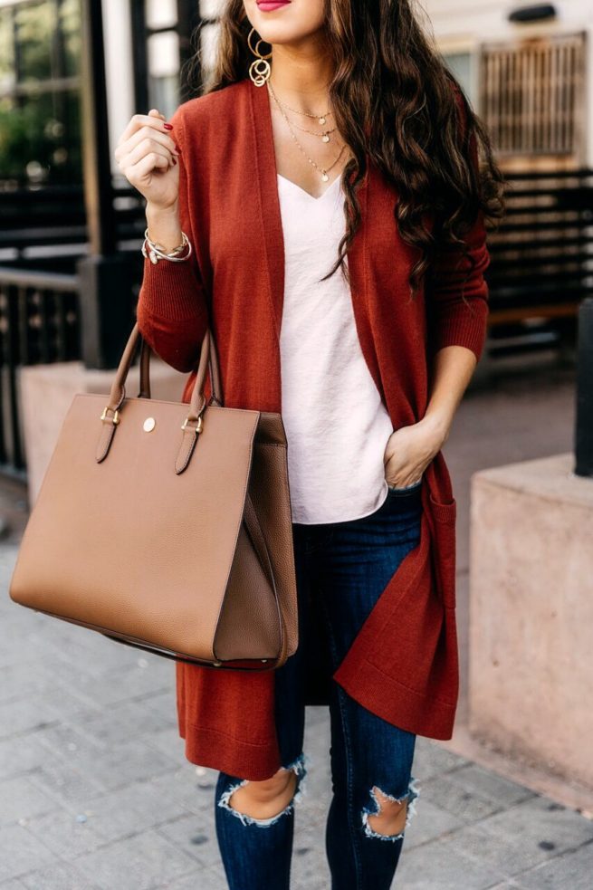 Cardigan and Cami Style for Fall