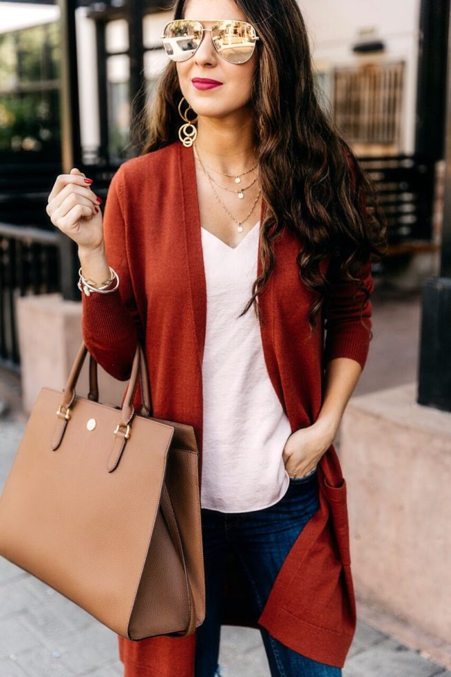 Fall Cardigan and Cami Style
