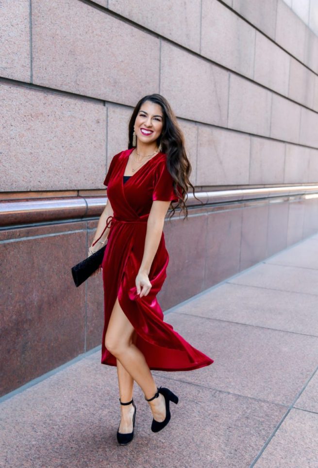 Beautiful Velvet Midi Dress