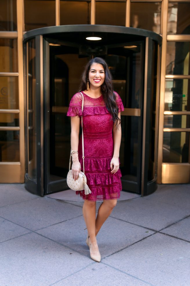 Gorgeous Lace Dress for Fall and Winter