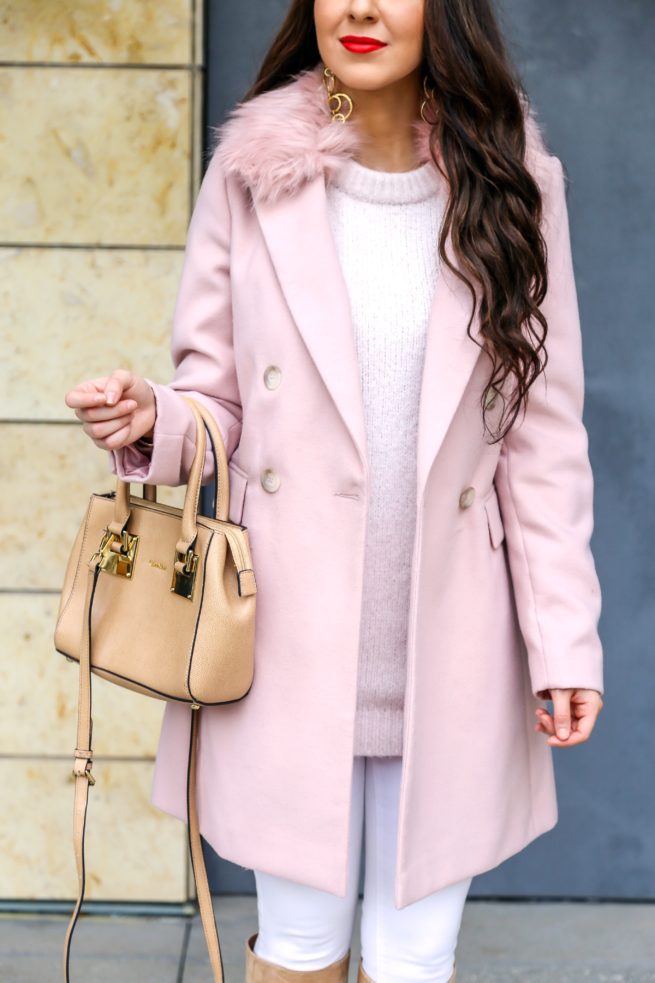 Blush Pink Coat for Winter Season