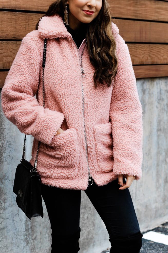 Cozy Pink Plush Jacket