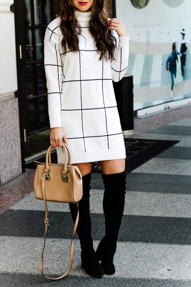 Cute Turtleneck Sweater Dress