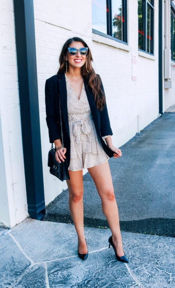 Blazer and Romper Styled