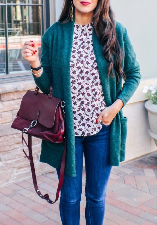 Fall Cardigan and Blouse for the Office 