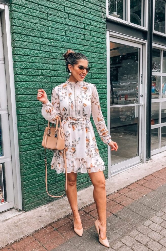 Cute Floral Dress for Spring and Summer 
