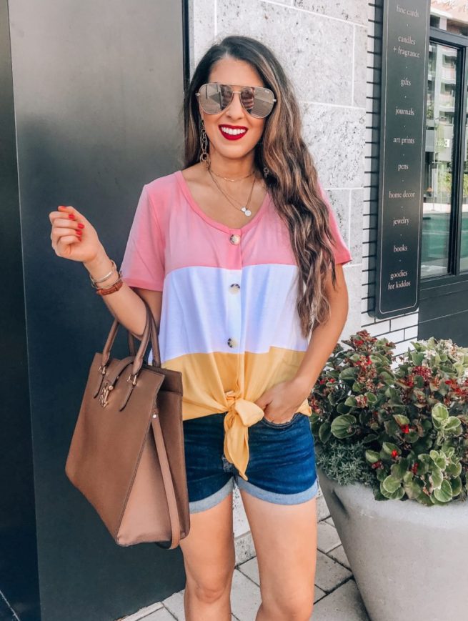 Cute Colorblock Top for Summer 