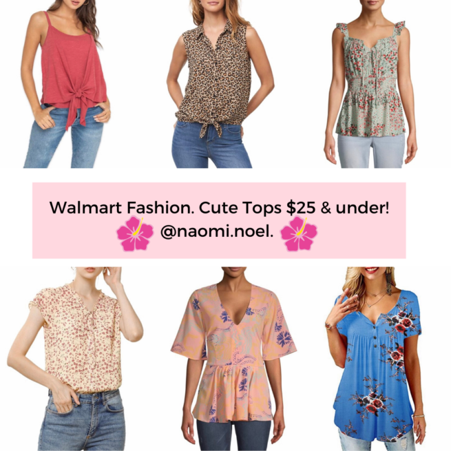 Walmart Fashion. Affordable Summer Tops. 
