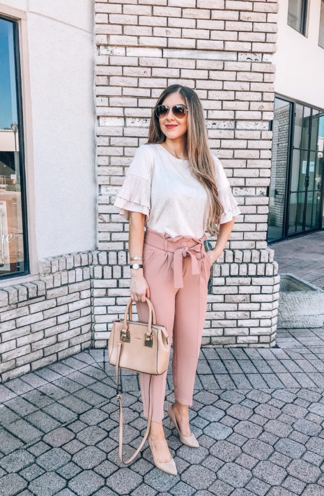 Blush Work Wear Outfit 