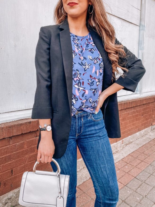 Floral Blouse for the Office 