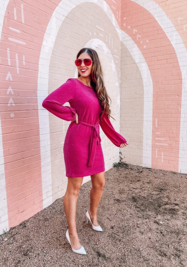 fuchsia pink dress